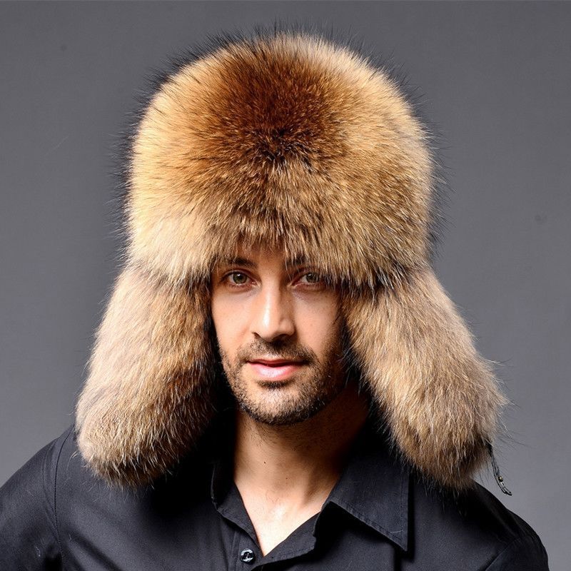 mens winter ushanka hat earmuffs, view 6 - MRSLM