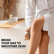 natural bristle wooden bath brush, view 4 - MRSLM