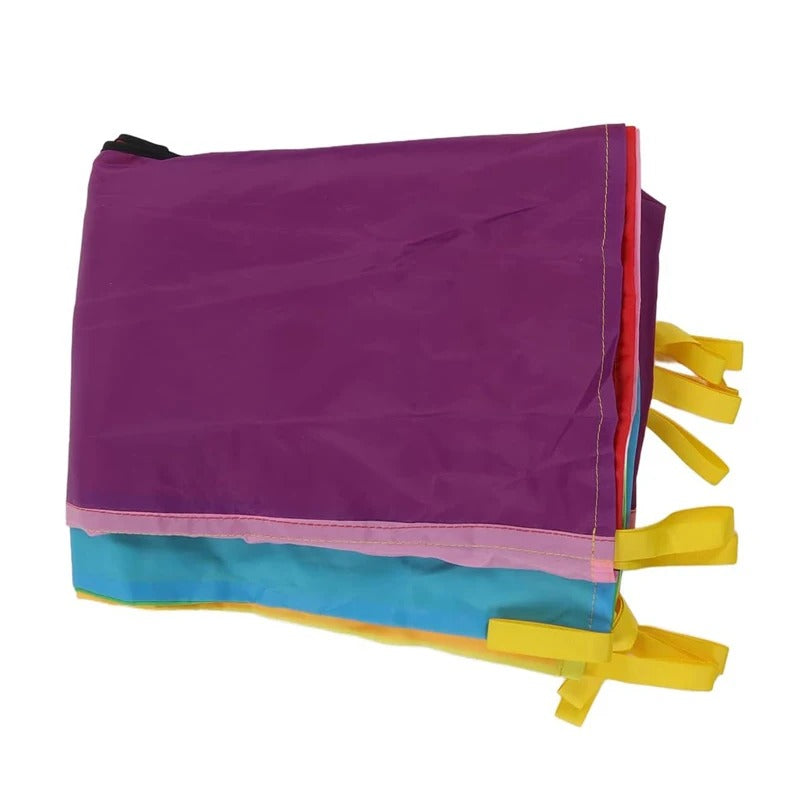 Rainbow umbrella parachute game, view 11 - MRSLM