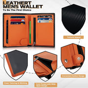 carbon fiber men's slim wallet with RFID, view 4 - MRSLM