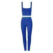 women's vest and cropped pants sports yoga suit, view 8 - MRSLM