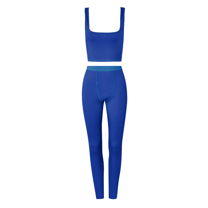 women's vest and cropped pants sports yoga suit, view 8 - MRSLM