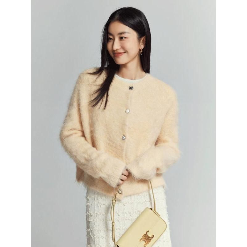 alpaca blend cardigan, view 11 - MRSLM