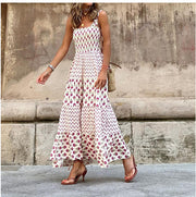 women's sling bohemian printed dress, view 7 - MRSLM