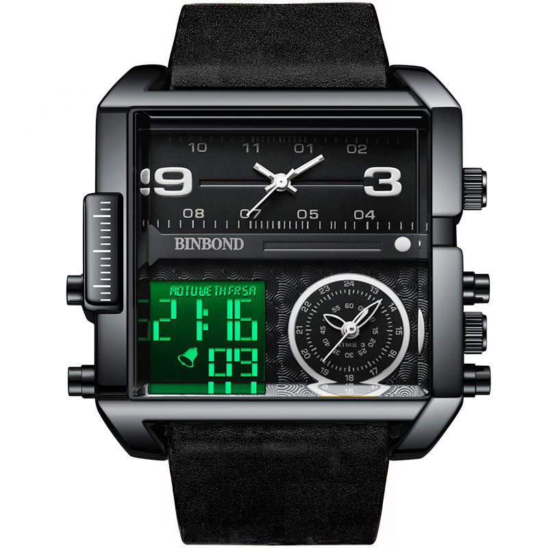 men's large dial quartz watch, view 10 - MRSLM