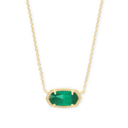 gold-plated crystal pendant necklace, view 4 - MRSLM