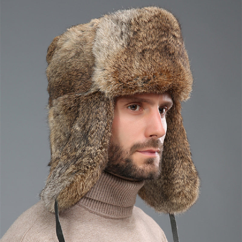 Rabbit fur winter hat - MRSLM