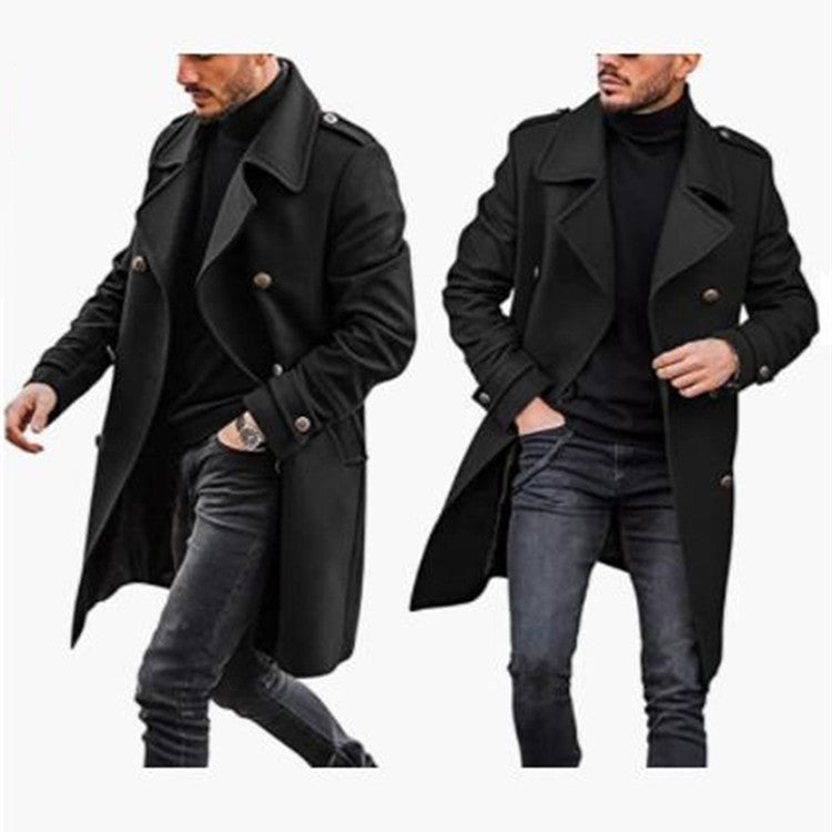 men's wool-look winter coat, view 3 - MRSLM