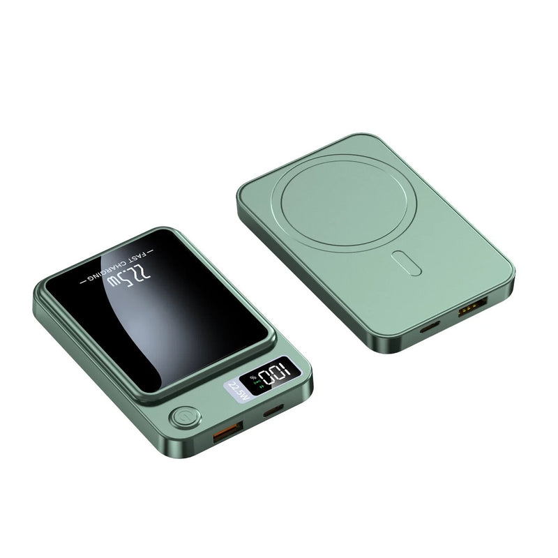 Ultra-Fast 20W PD Magnetic Wireless Power Bank - 20000mAh High-Capacity Charger for Qi Devices