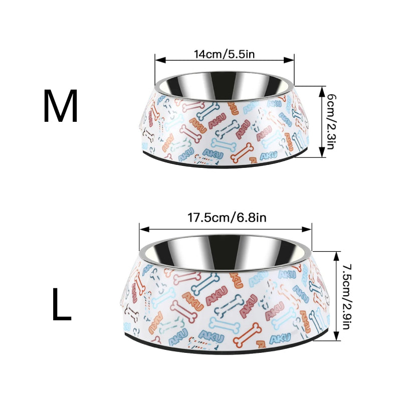 anti-slip stainless steel pet bowl, view 8 - MRSLM