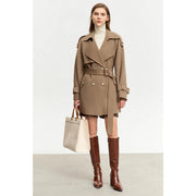 women's mid-length wool coat, view 3 - MRSLM