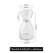 glass water bottle set, view 3 - MRSLM