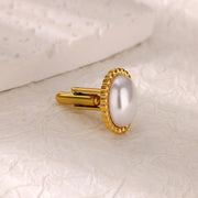 Pearl cufflinks for men, view 4 - MRSLM