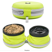 collapsible double dog bowl, view 9 - MRSLM
