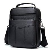 men's leather messenger bag, view 7 - MRSLM