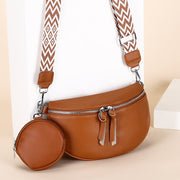 leather crossbody chest bag, view 6 - MRSLM