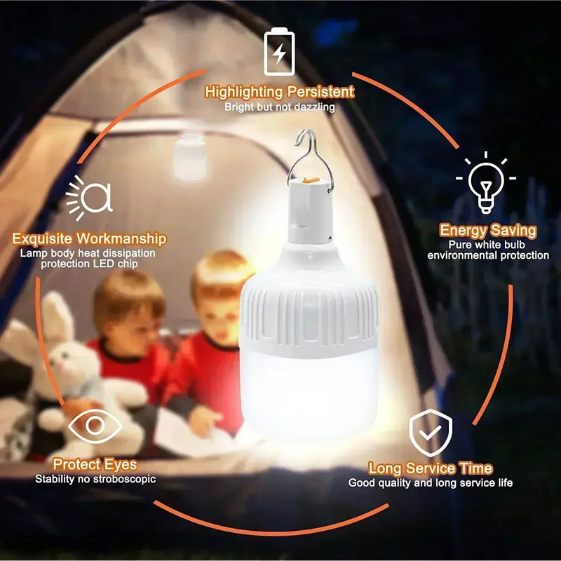 rechargeable LED outdoor lantern, view 4 - MRSLM