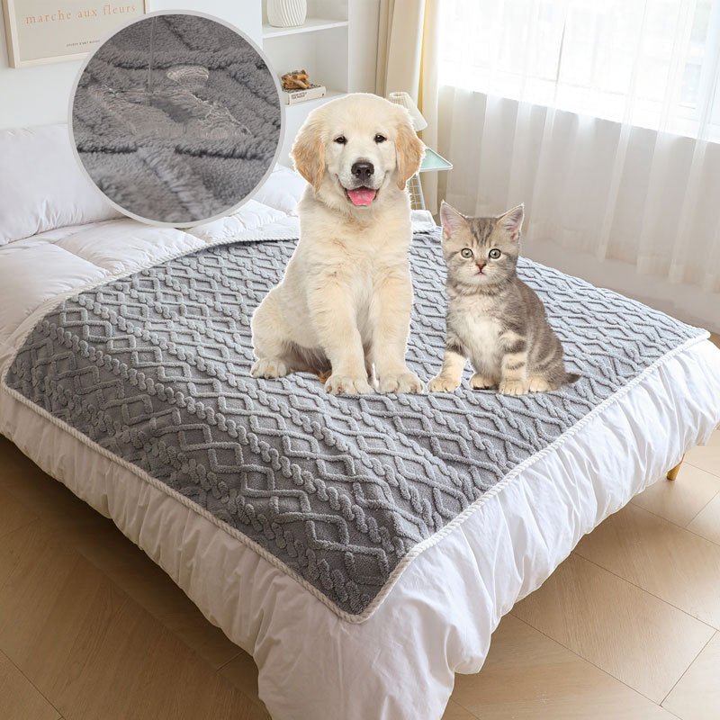 Waterproof plush pet blanket - MRSLM
