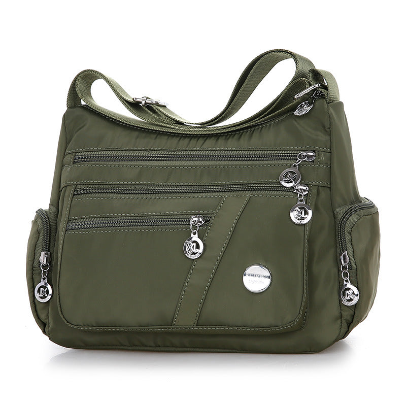 women's multi-pocket nylon crossbody bag, view 11 - MRSLM