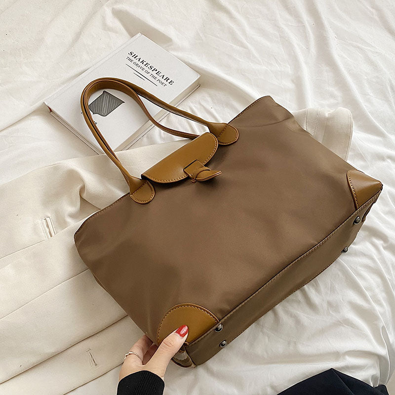 large Oxford cloth commuter tote bag, view 5 - MRSLM