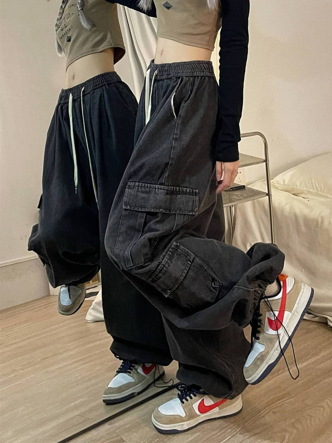 Jeans Tooling Loose Wide Leg Pants Women