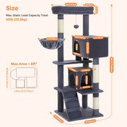 large cat tree tower, view 10 - MRSLM