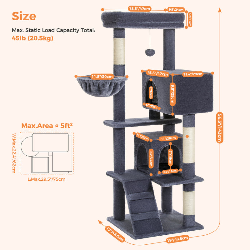large cat tree tower, view 10 - MRSLM