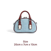 Mini denim handbag, view 11 - MRSLM