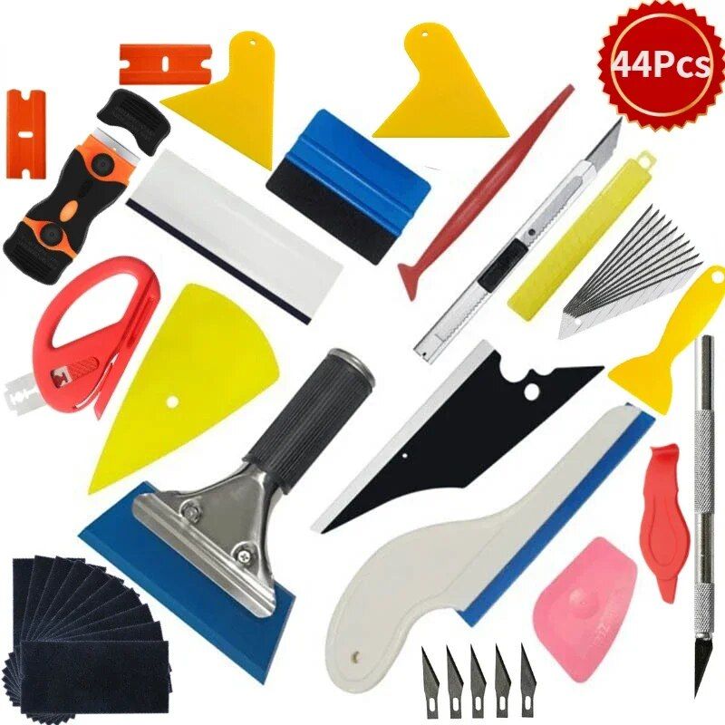 Car Vinyl Tint Film Tool Kit with Magnetic Holder and Carving Knife