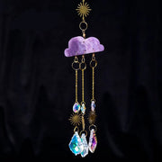 Crystal cloud sun catcher wind chime, view 2 - MRSLM