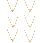 gold plated love letter necklace, view 7 - MRSLM