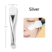 Silicone facial mask brush with digging spoon, view 3 - MRSLM