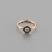 round evil eye alloy ring, view 3 - MRSLM