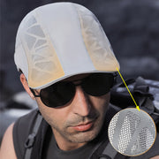 breathable mesh summer beret cap, view 7 - MRSLM