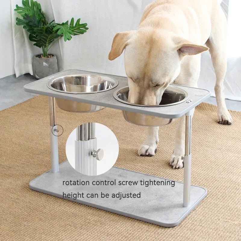 adjustable elevated dog feeder, view 4 - MRSLM