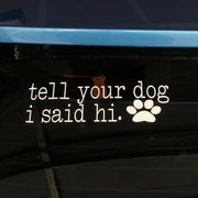 dog lover vinyl car decal, view 3 - MRSLM
