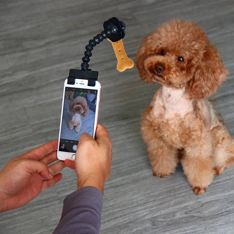 pet selfie stick with adjustable neck, view 4 - MRSLM