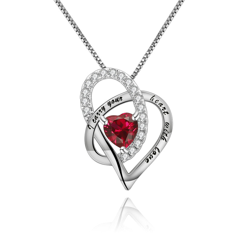 birthstone silver pendant necklace, view 12 - MRSLM