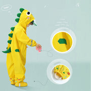 waterproof zipper rain suit for kids, view 6 - MRSLM