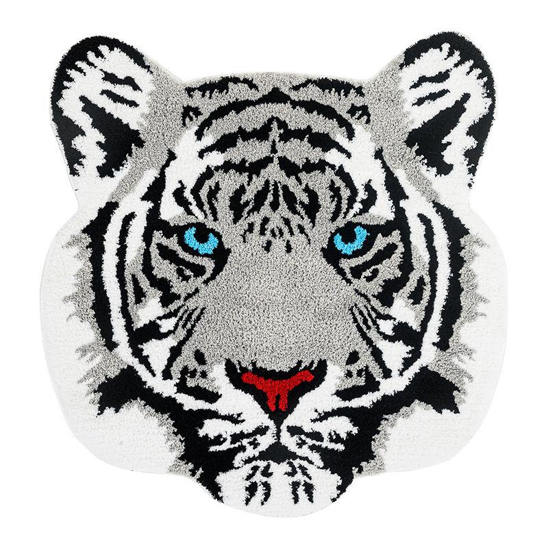 tiger head tufted rug, view 9 - MRSLM