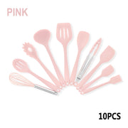 silicone kitchen utensils set, view 5 - MRSLM