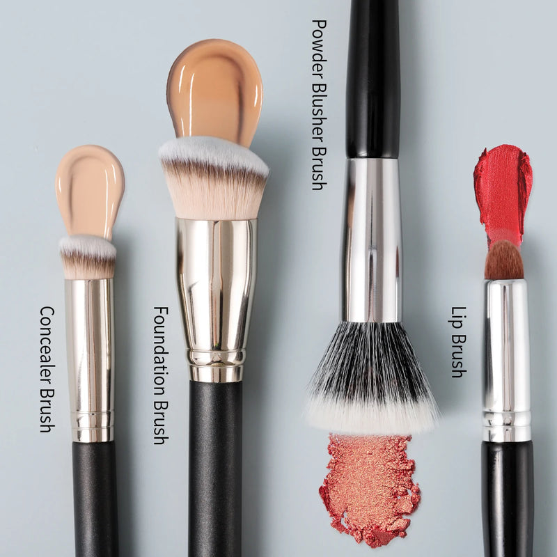 9-piece makeup brush set, view 9 - MRSLM