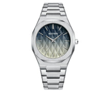embossed dial men's watch, view 8 - MRSLM
