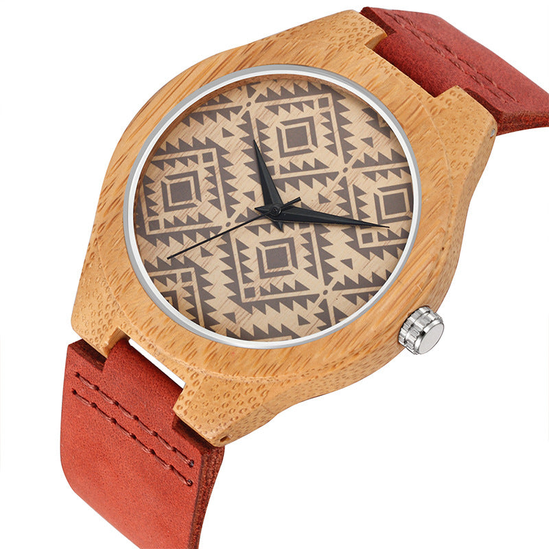 men's slim pattern dial quartz watch, view 6 - MRSLM
