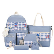 five-piece schoolbag set, view 3 - MRSLM
