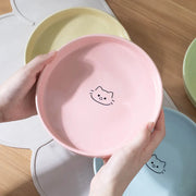 ceramic pet food and water bowl, view 8 - MRSLM