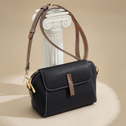 Small square leather crossbody bag, view 5 - MRSLM