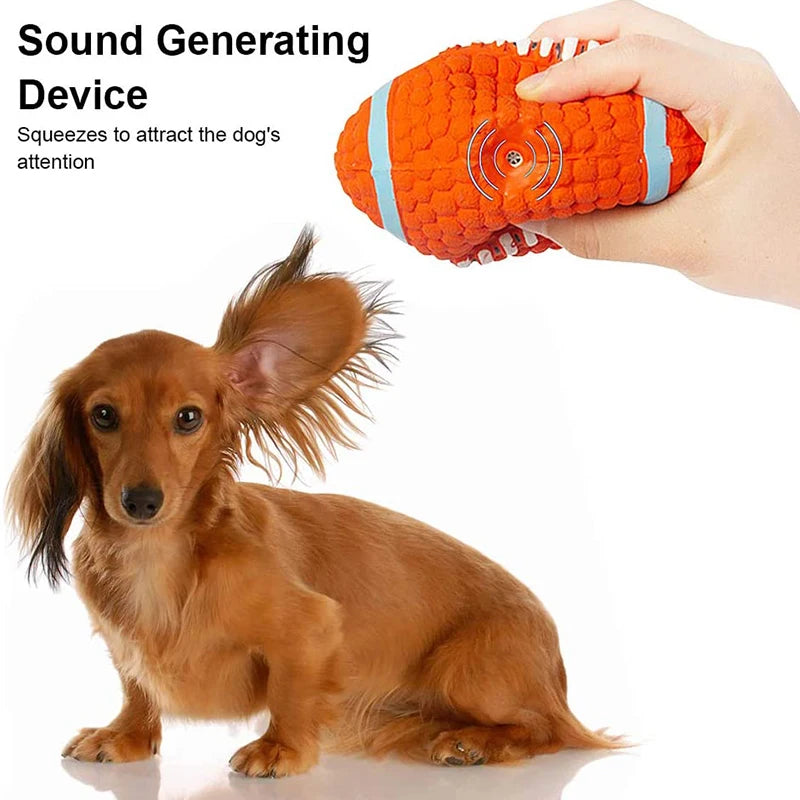 Bite-resistant squeaky chew toy for dogs, view 5 - MRSLM