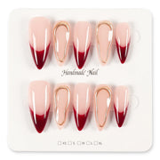 handmade press-on almond nails, view 2 - MRSLM