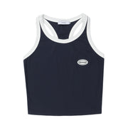 women's cropped cotton vest t-shirt, view 7 - MRSLM